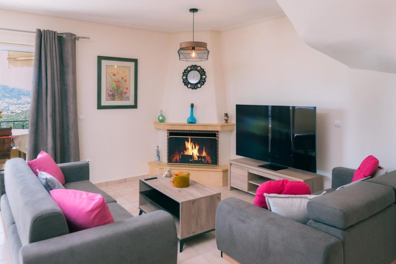 Georgia'S Holiday Apartment With Amazing Sea View Porto Rafti Bagian luar foto