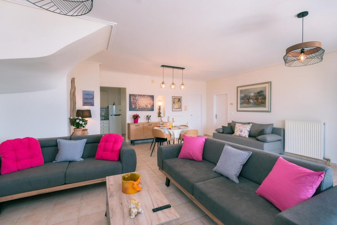 Georgia'S Holiday Apartment With Amazing Sea View Porto Rafti Bagian luar foto